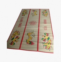 Chiếu cói in hoa (chiếu bông) - 1m4 x 2m