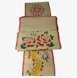 Chiếu cói in hoa (chiếu bông) - 1m x 2m